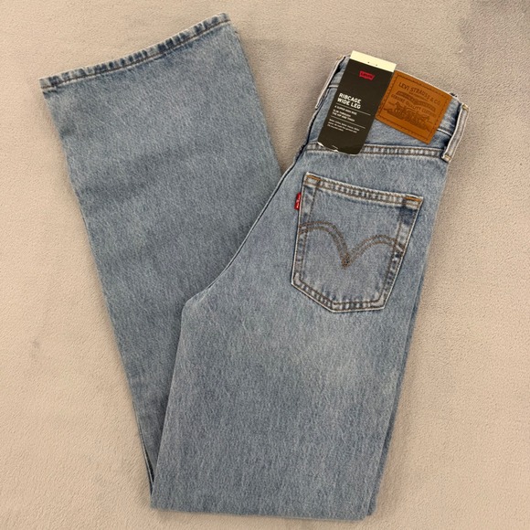 Levi's Premium Denim - Levis Premium Ribcage Wide Leg Jeans High Rise Women's Size W 23 x L 32